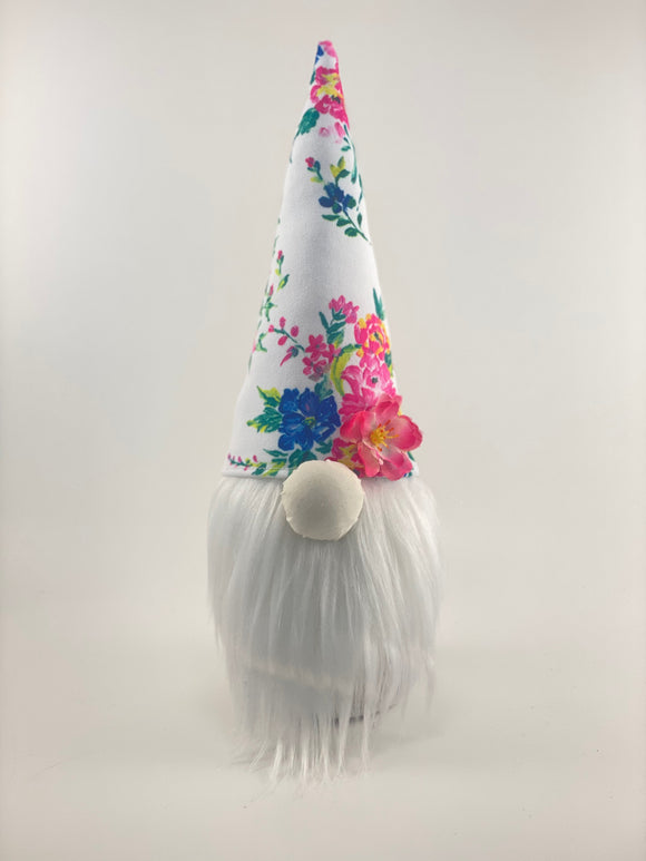 White Floral Gnome