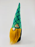 Kelly Green Plaid Gnome