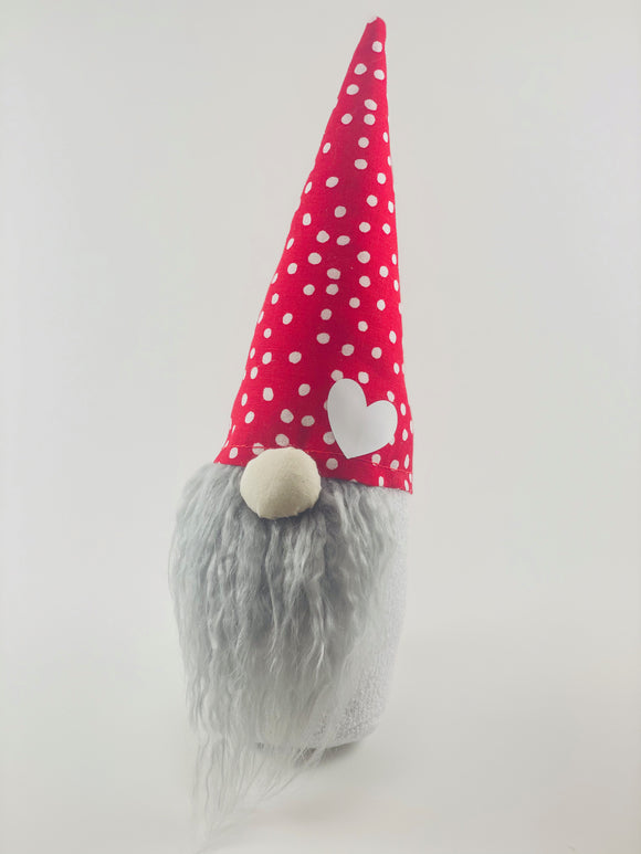 Red With White Polka Dots Gnome