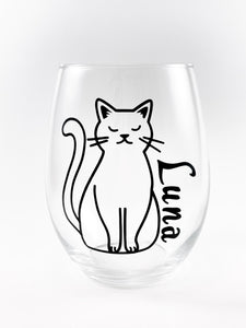 Pet Name Wine Glass